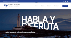 Desktop Screenshot of hablaydisfruta.com
